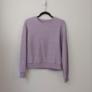 Marine Layer women's knit crew neck pastel purple beach sweater M